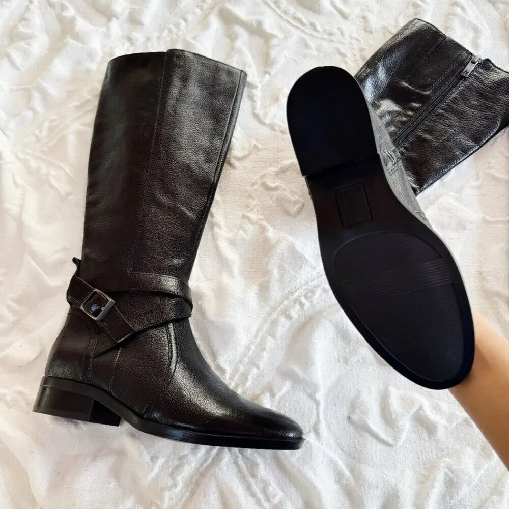 Naturalizer Rena 2 Leather Tall Boots Size 5 New